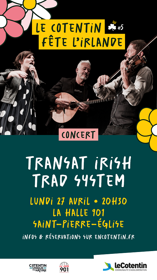 Concert Transat Irish Trad System Place de l'Abbé de Saint-Pierre Saint-Pierre-Église 2026-04-27