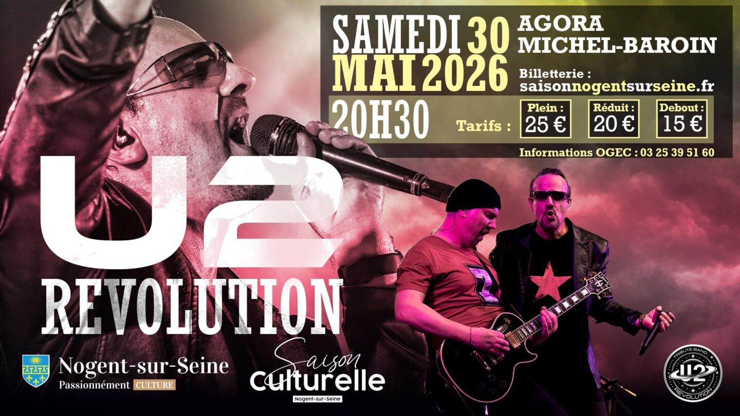Concert U2 Révolution à l'Agora Nogent-sur-Seine 32av st roch