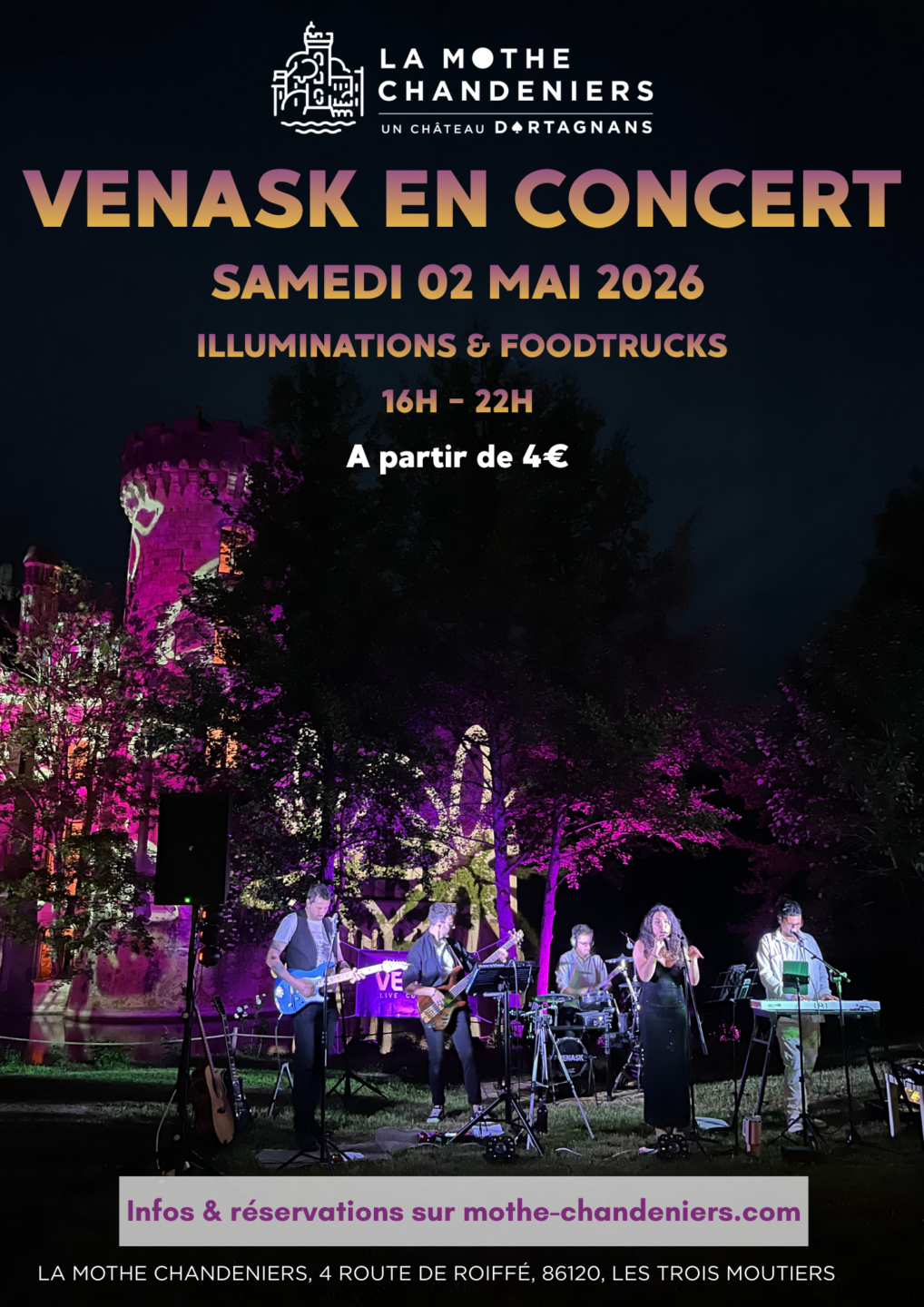Concert VENASK Château Les Trois-Moutiers 2026-05-02