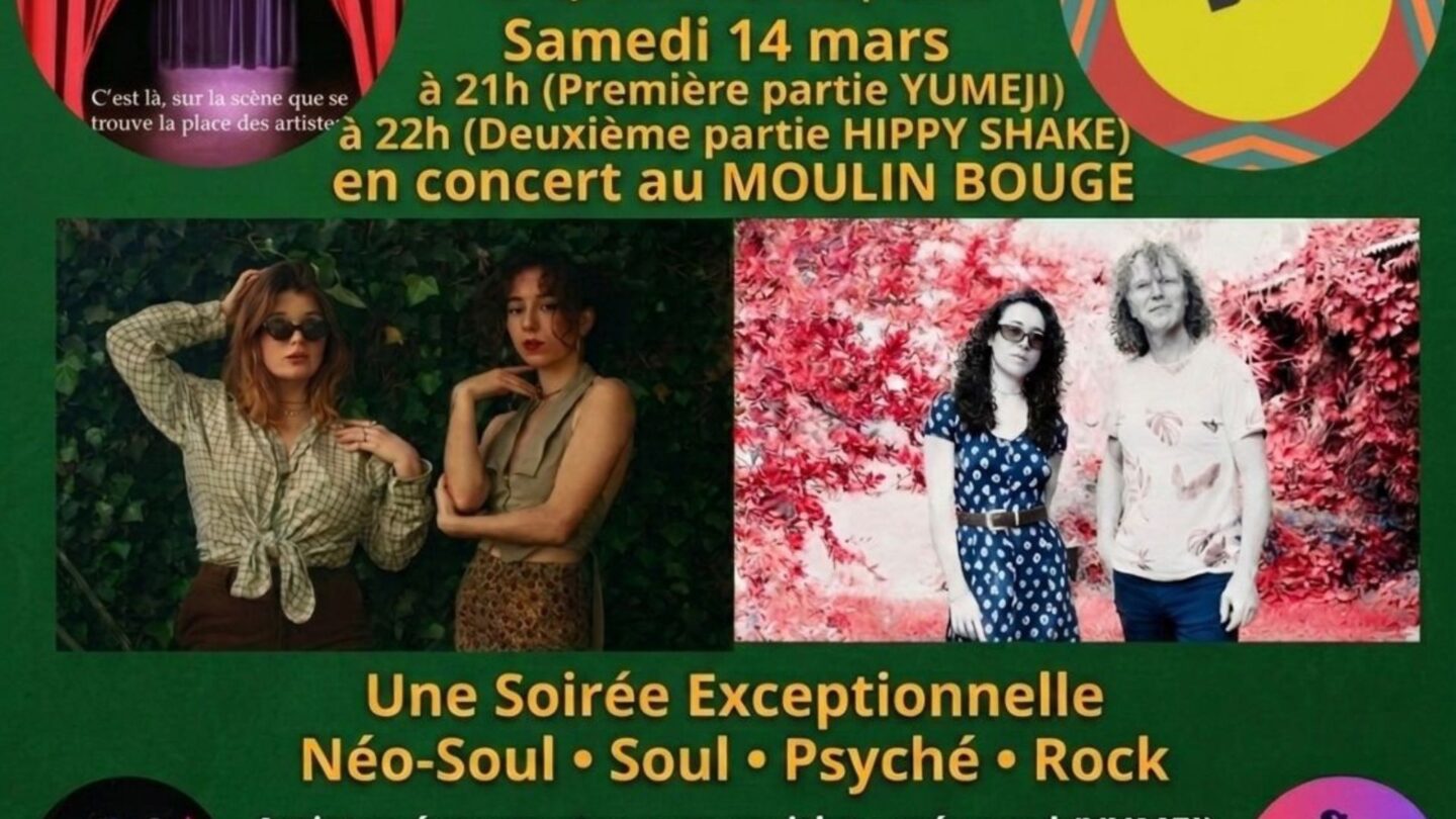 Concert Yumeji et Hippy Shake 10 chemin du Moulin de Cassou Monein 2026-03-14