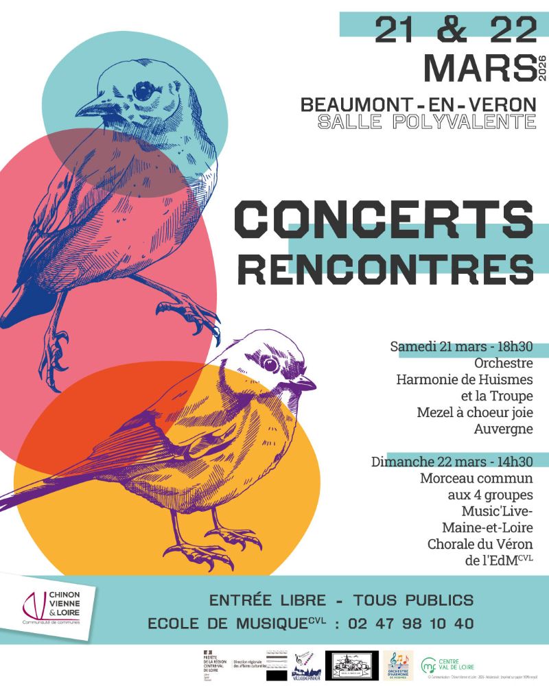 Concerts Rencontres Rue du Parc Beaumont-en-Véron 2026-03-21