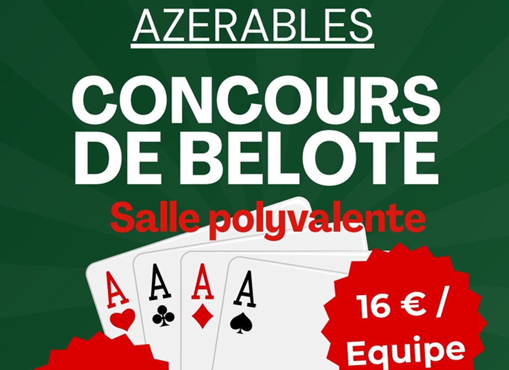 Concours de belote 5 Route du Mas Azerables 2026-03-29