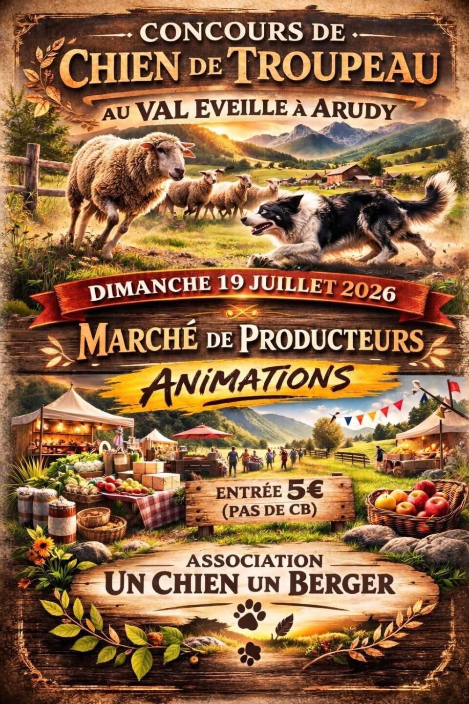 Concours de chien de troupeau