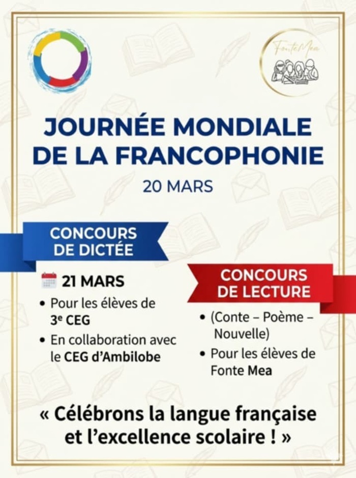 Concours de dictée et de lecture en langue française AMBILOBE Ambilobe