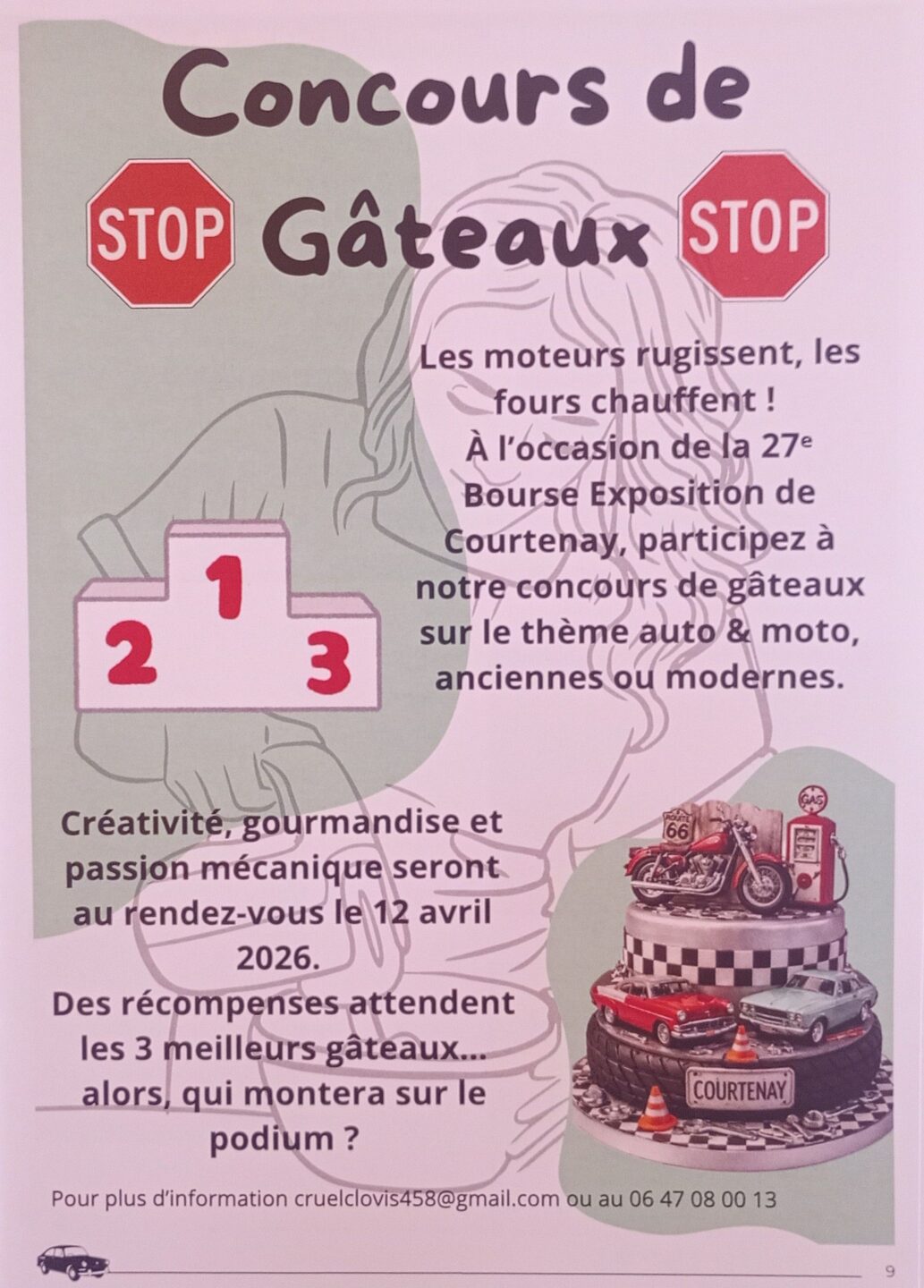 Concours de gâteaux au sein de la Bourse-Expo de Courtenay Place Honoré Combe Courtenay 2026-04-12