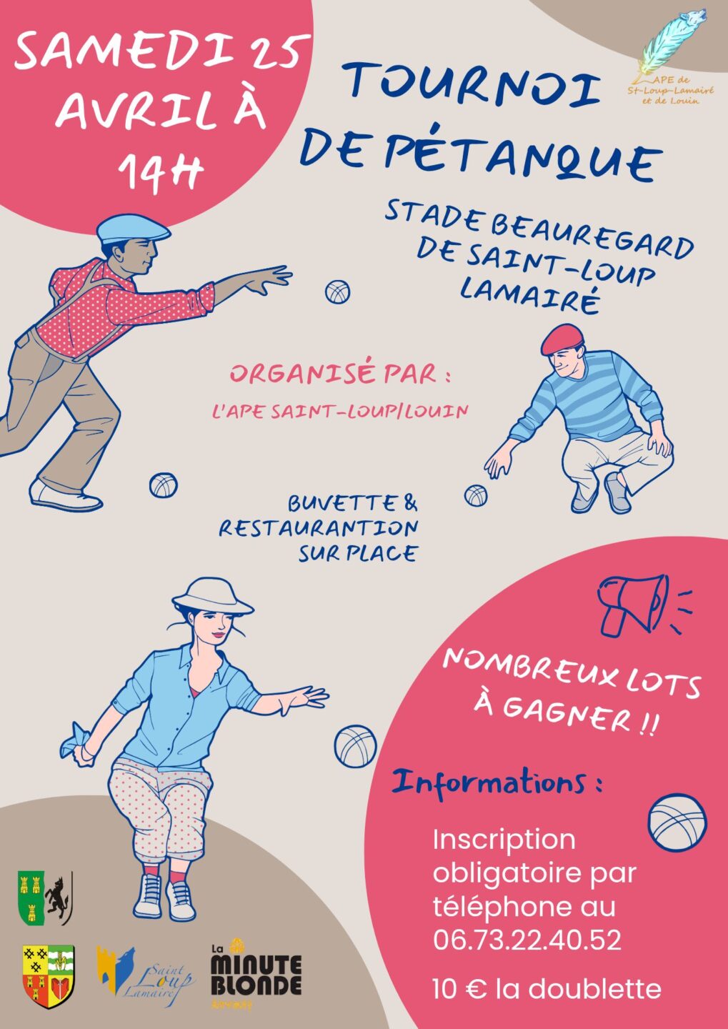Concours de pétanque  Saint-Loup-Lamairé 2026-04-25
