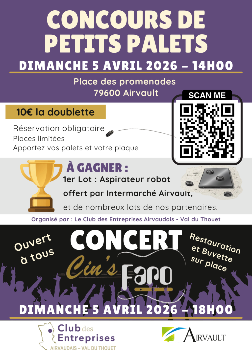 Concours de petits palets 1 concert