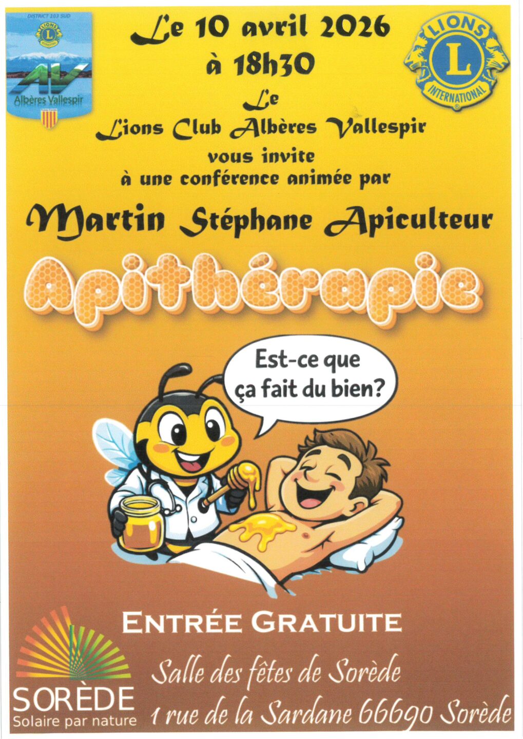 CONFÉRENCE “APITHÉRAPIE”