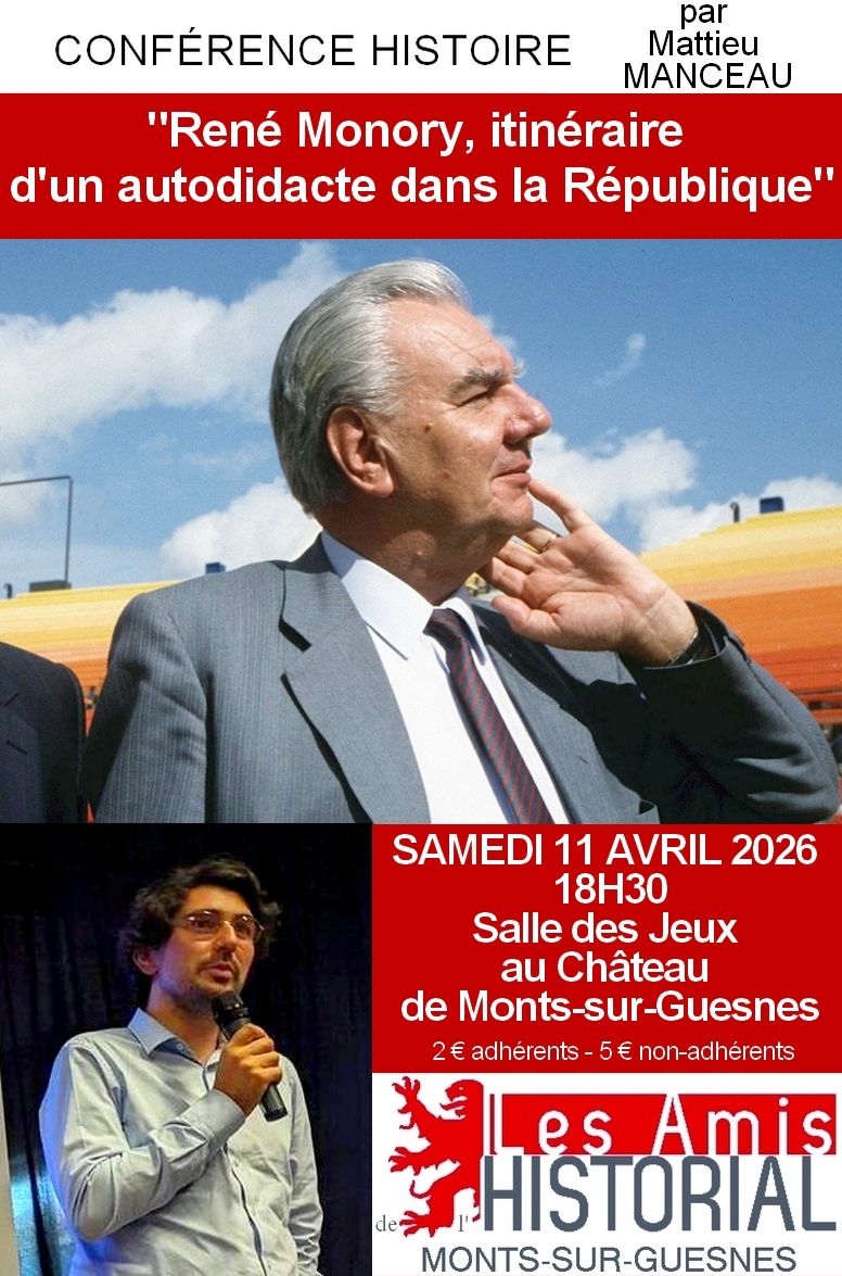 Conférence au Château de Monts-sur-Guesnes 1 Allée des Marronniers Monts-sur-Guesnes 2026-04-11