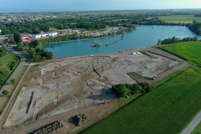 Conférence de l'Inrap sur la fouille de la Sablière Helmbacher à Benfeld Médiathèque du Château de Benfeld Benfeld