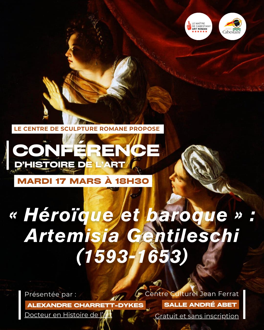 CONFÉRENCE D'HISTOIRE DE L'ART 19 Rue du 19 Mars Cabestany 2026-03-17