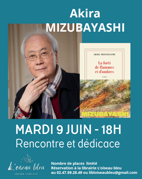Conférence et dédicace Akira Mizubayashi Conférence et dédicace Akira Mizubayashi 12 Rue de la République Loches 2026-06-09