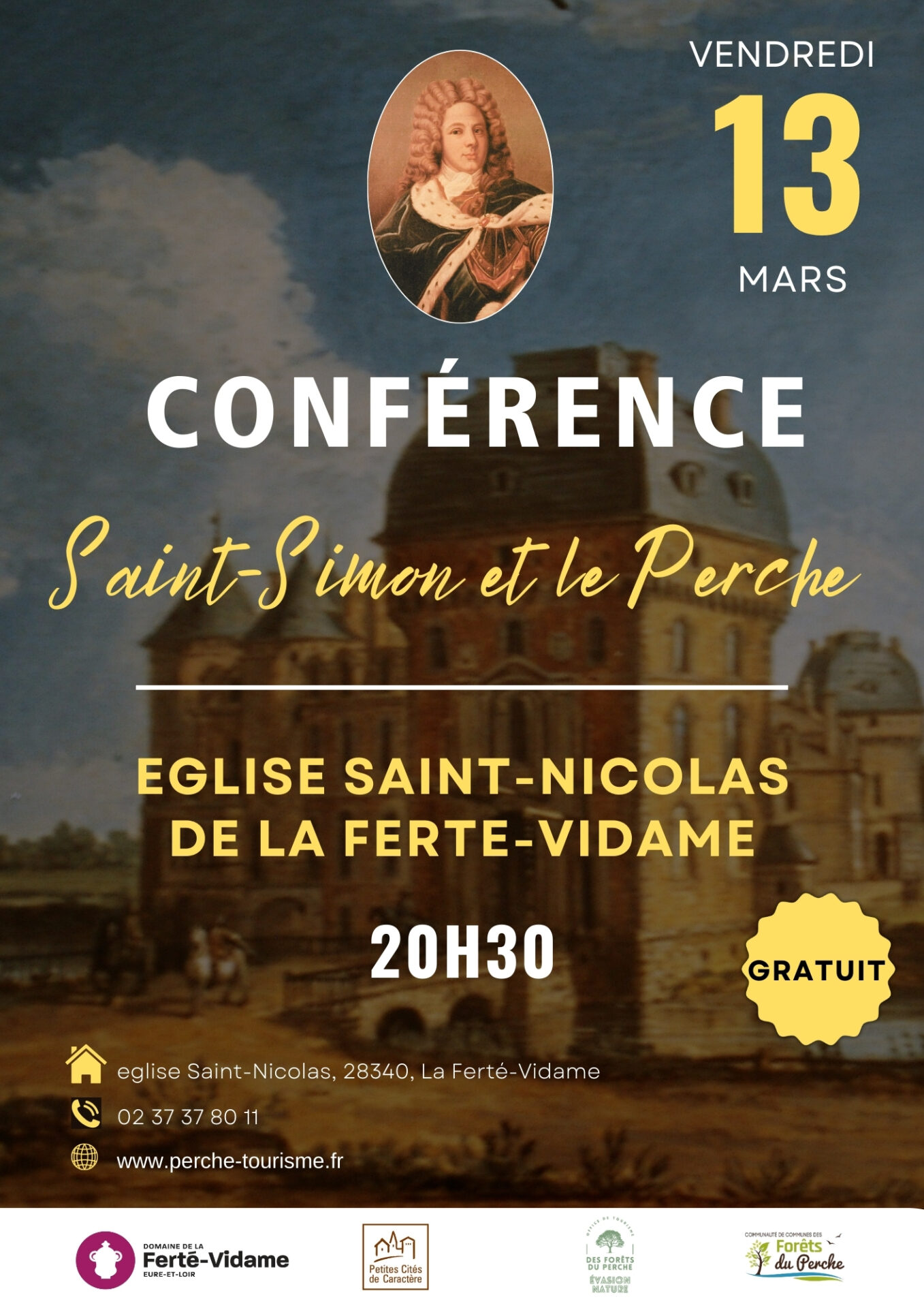 Conférence Saint-Simon et le Perche  La Ferté-Vidame