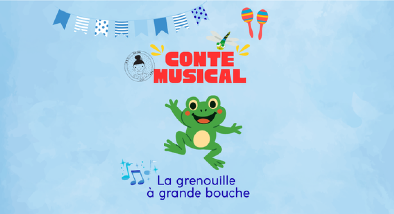 Conte musical La grenouille à grande bouche Atelier Chez Tatie Granville