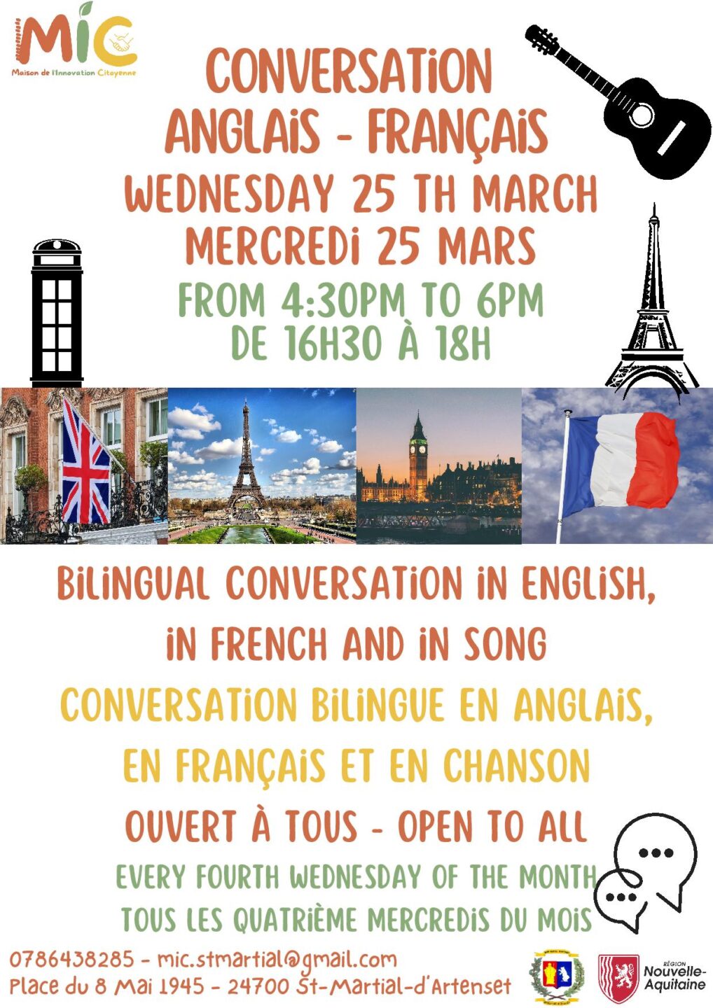 Conversation anglais-français