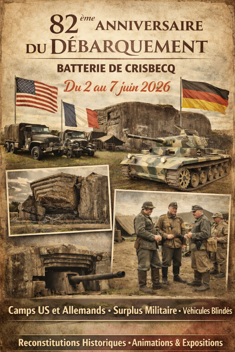 Crisbecq DDAY Camp Route de Crisbecq Saint-Marcouf