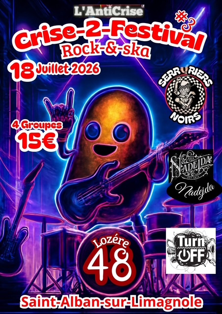 CRISE 2 FESTIVAL  Saint-Alban-sur-Limagnole 2026-07-18
