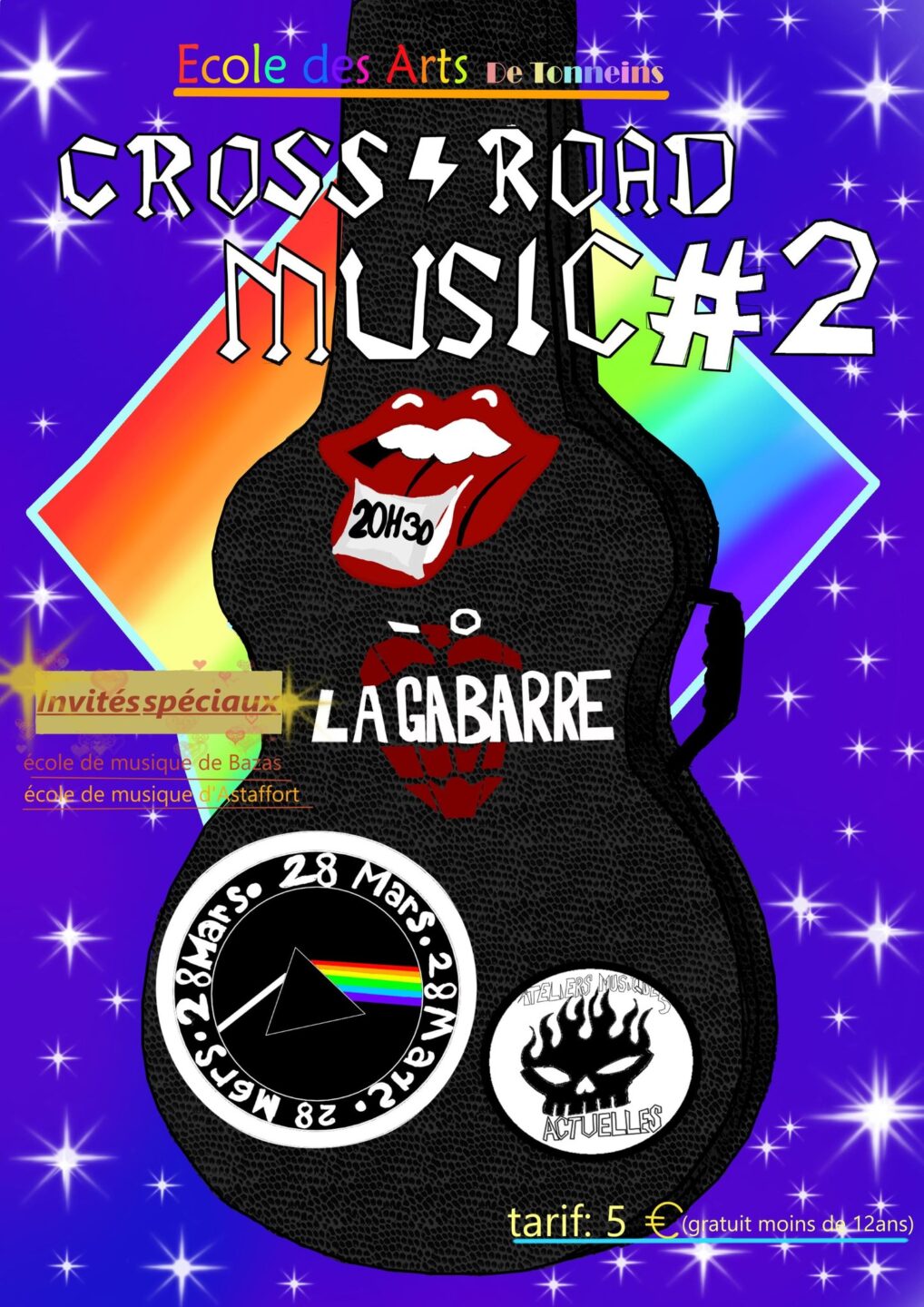 Cross Road Music #2 par l'école des Arts de Tonneins 33 Boulevard François Mitterrand Tonneins 2026-03-28