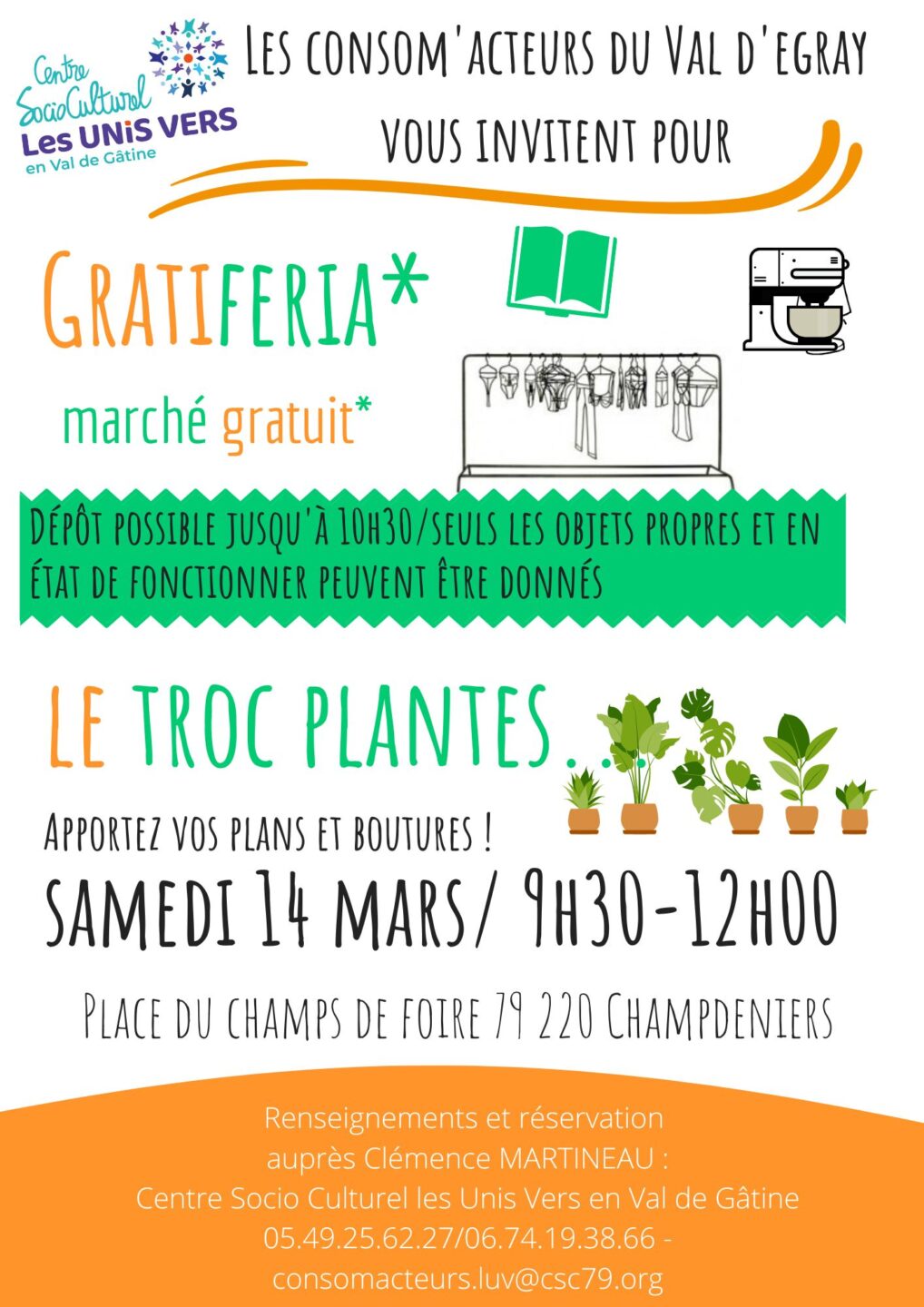 CSC Gratiferia et troc plantes