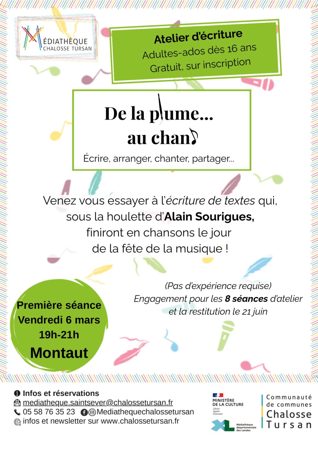 De la plume au chant