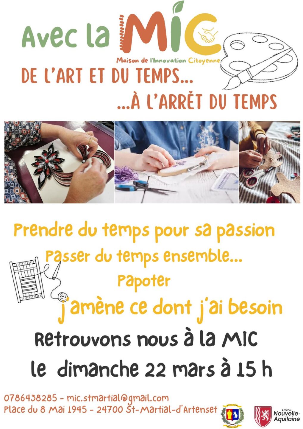 De l'art et du temps loisirs artistiques ou créatifs