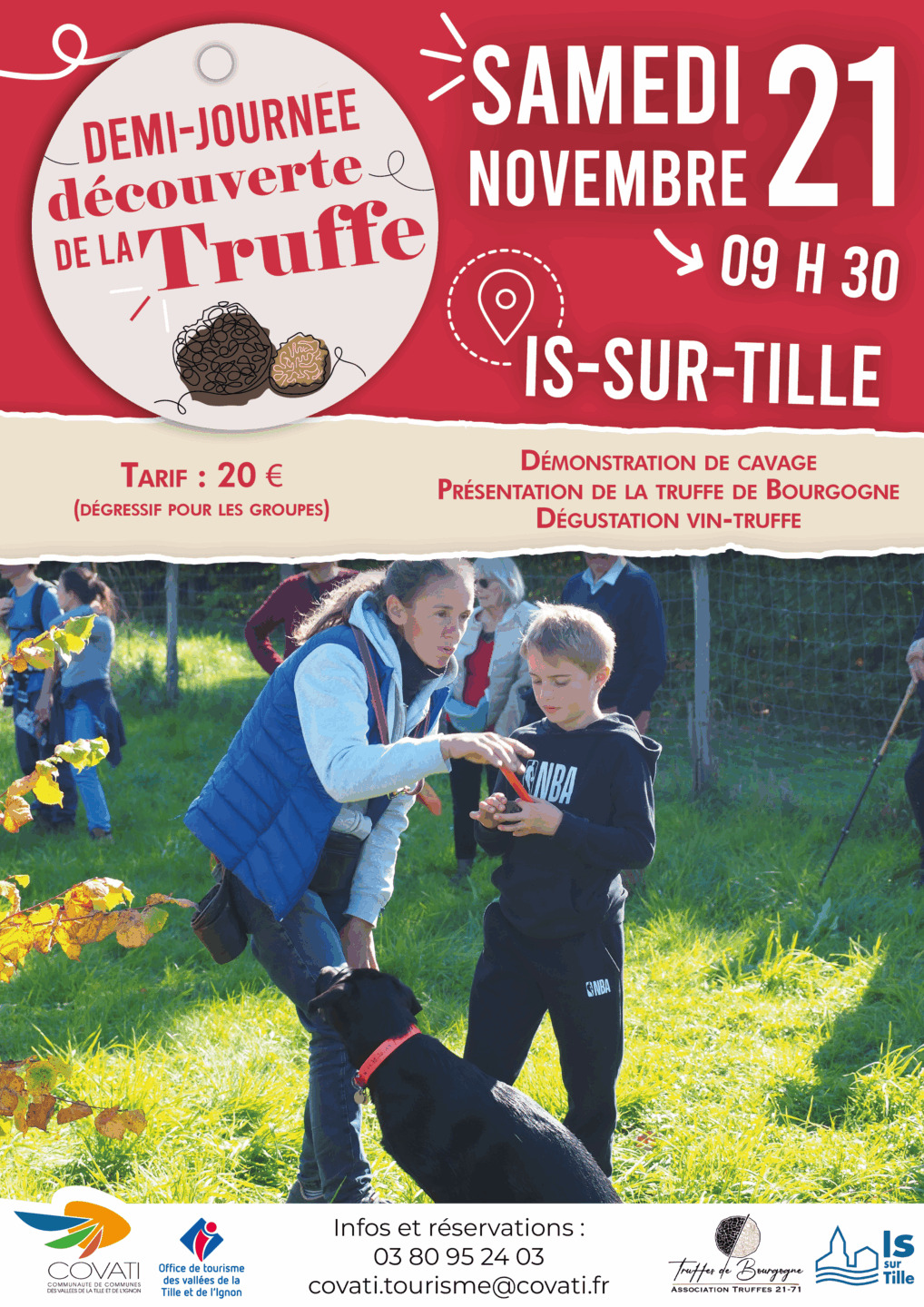 Demi-journée découverte de la truffe de Bourgogne Is-sur-Tille 2026-11-21
