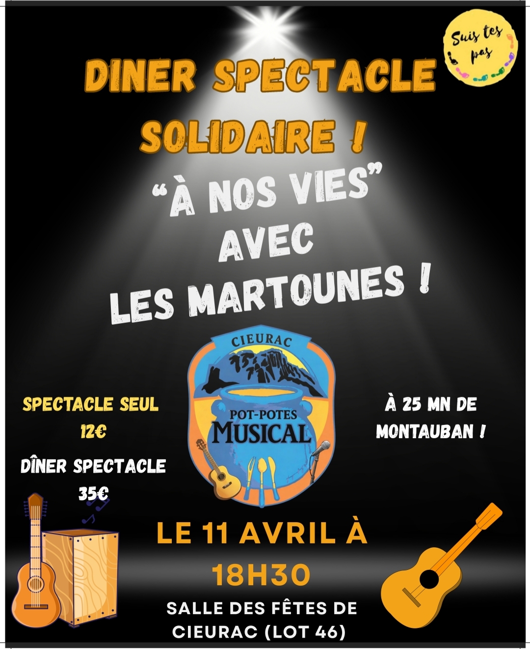 Dîner spectacle A nos vies  Cieurac 2026-04-11