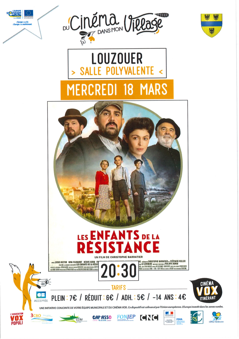 Du cinéma dans mon village 73 Rue de la Mairie Louzouer 2026-03-18
