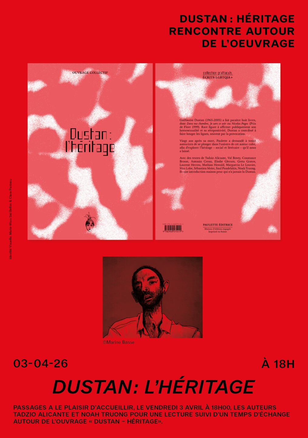 Dustan Héritage Rencontre autour de l'ouvrage Centre d'art contemporain Passages Troyes 2026-04-03