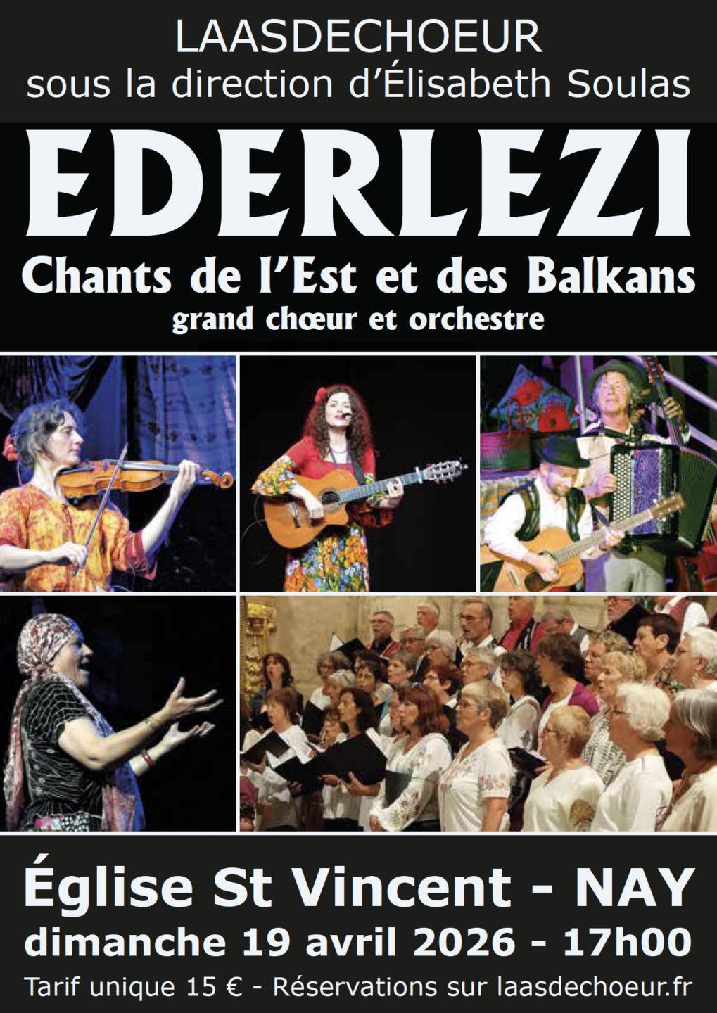 Ederlezi Grand choeur et orchestre Chemin Eglise Nay 2026-04-19