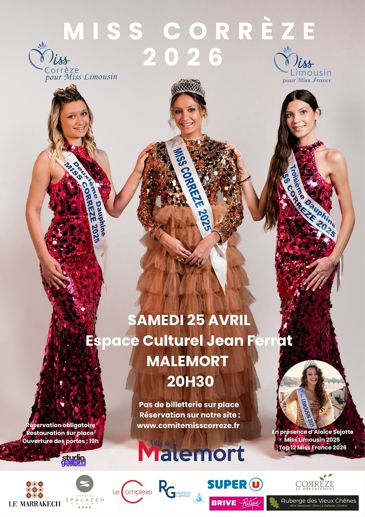 Election de Miss Corrèze 2026 Salle Jean Ferrat Malemort 2026-04-25