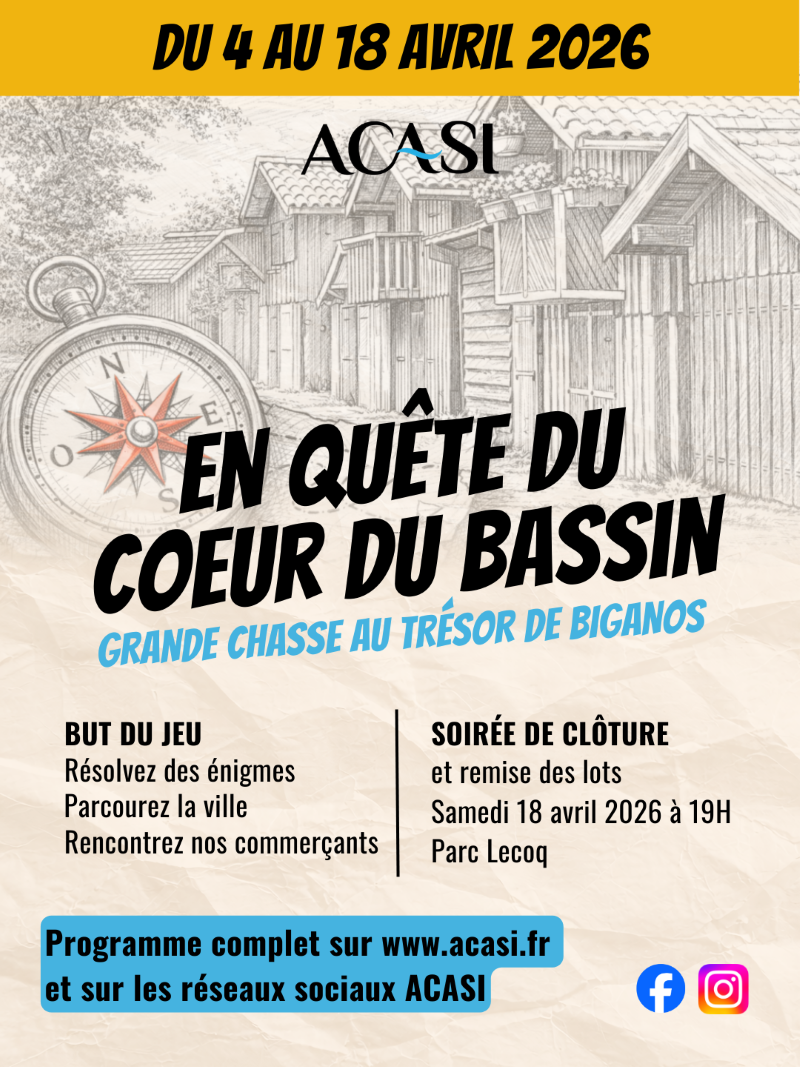 En quête du Coeur du Bassin grande chasse aux trésors de Biganos  Biganos 2026-04-04