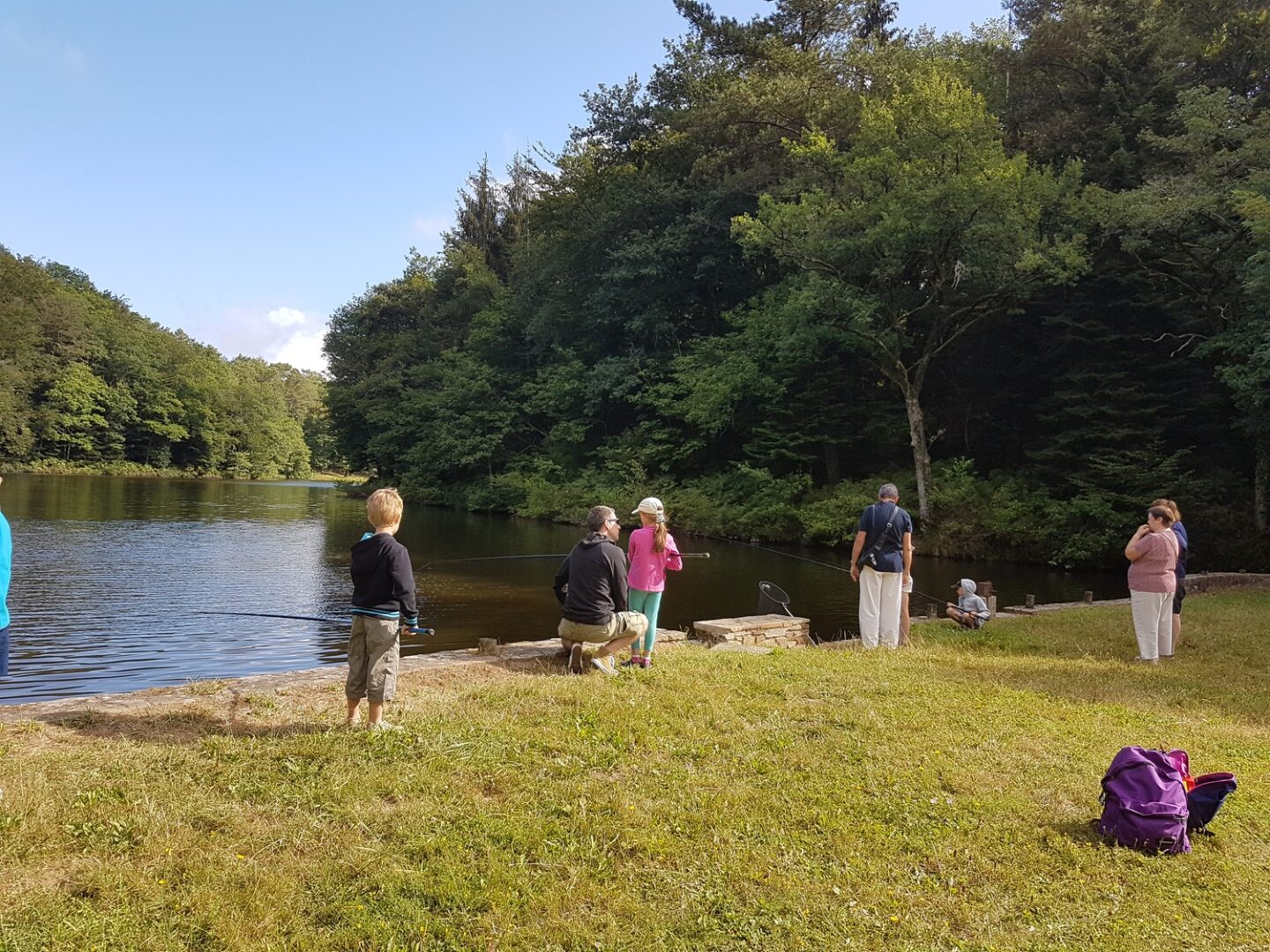 Eté actif Initiation à la pêche Aire communale La Coquille