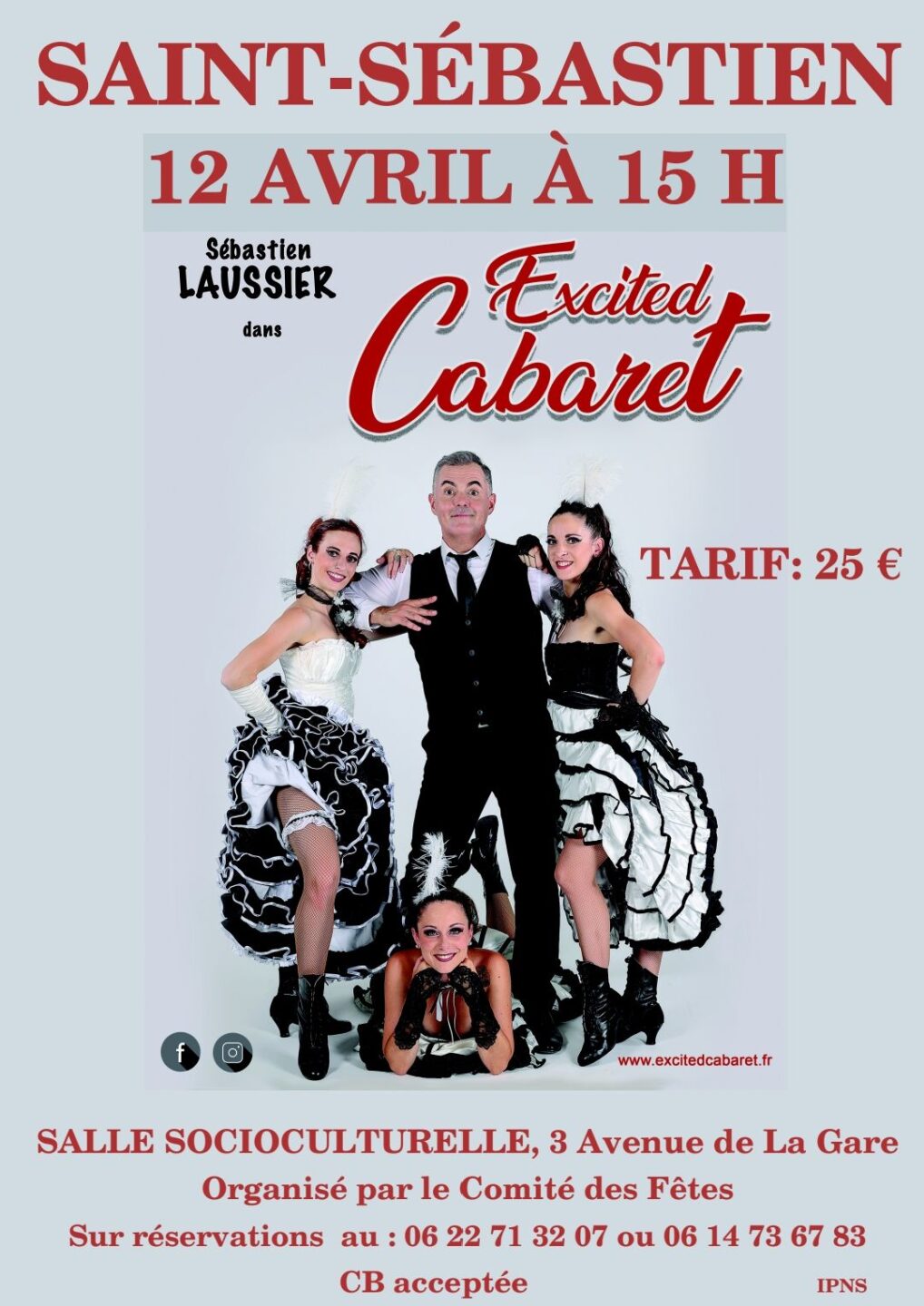 Excited cabaret Salle socio culturelle Saint-Sébastien 2026-04-12