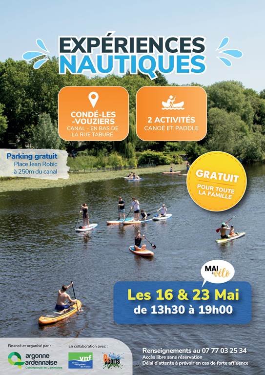 Expériences nautiques Expériences nautiques Condé-lès-Vouziers Vouziers 2026-05-16
