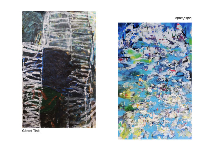 expo peinture "territoire pictural" luis acedo/gerard tiné le grand bazar Toulouse