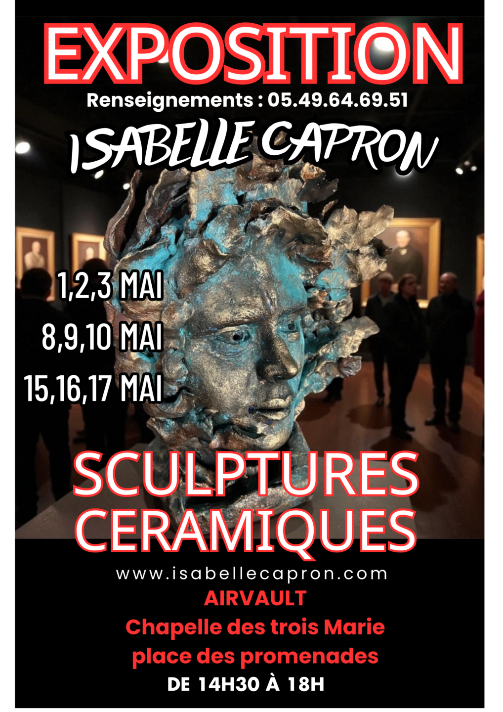 Exposition à la chapelle des Trois Marie  Airvault