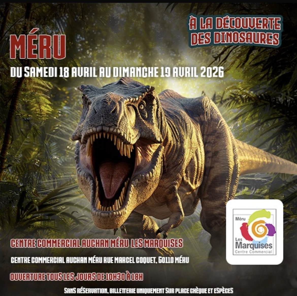 Exposition À la Découverte des Dinosaures 1 Rue Marcel Coquet Méru 2026-04-18