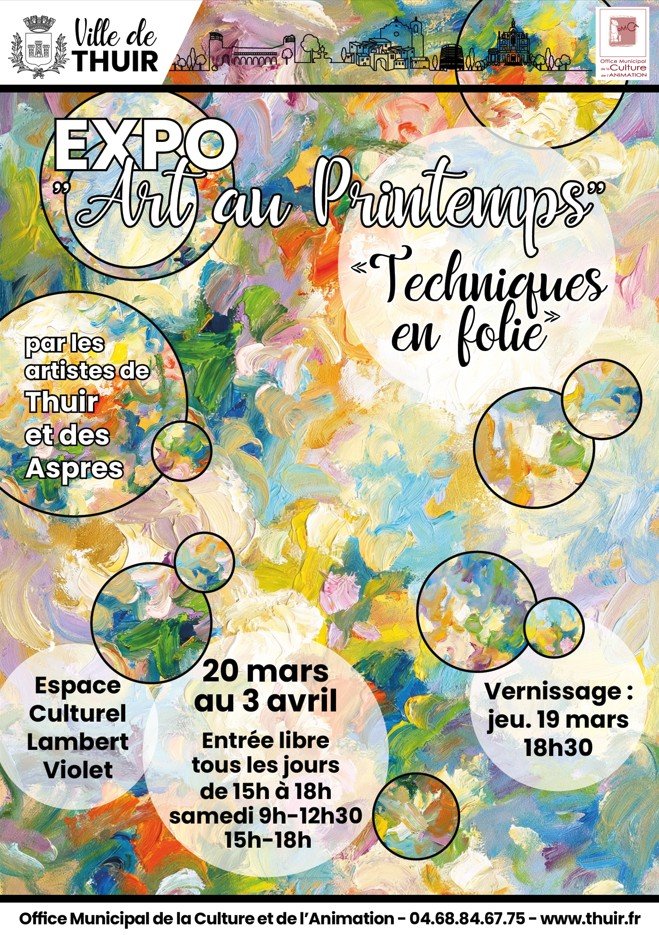 EXPOSITION ART AU PRINTEMPS Boulevard VIOLET Thuir 2026-03-20