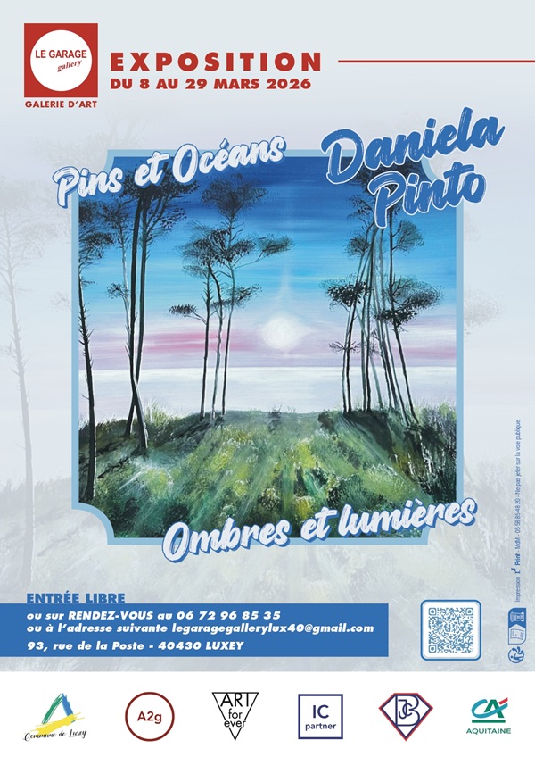 EXPOSITION au GARAGE Gallery LUXEY Daniela PINTO