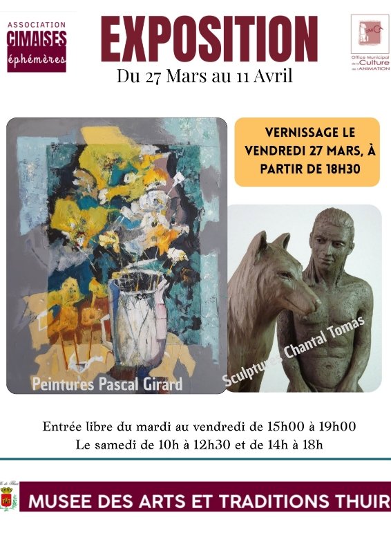 EXPOSITION AU MUSÉE DES ARTS ET TRADITIONS Boulevard Gregory Thuir 2026-03-27