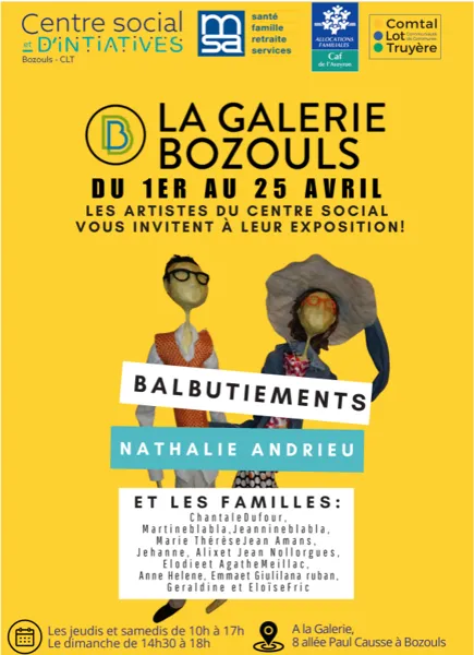 Exposition Balbutiements 8 allée Paul Causse Bozouls 2026-04-01