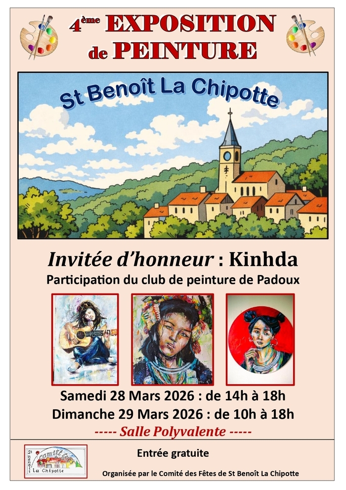 Exposition de peinture à Saint-Benoît-La-Chipotte Saint-benoit-la-Chipotte Saint-Benoît-la-Chipotte