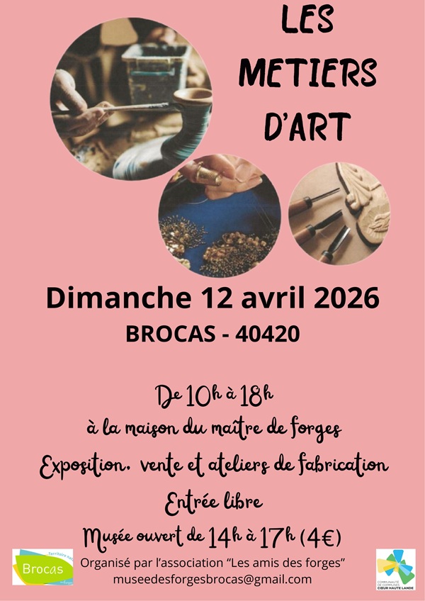 Exposition des métiers d'art La maison du maitre de Forges Brocas 2026-04-12