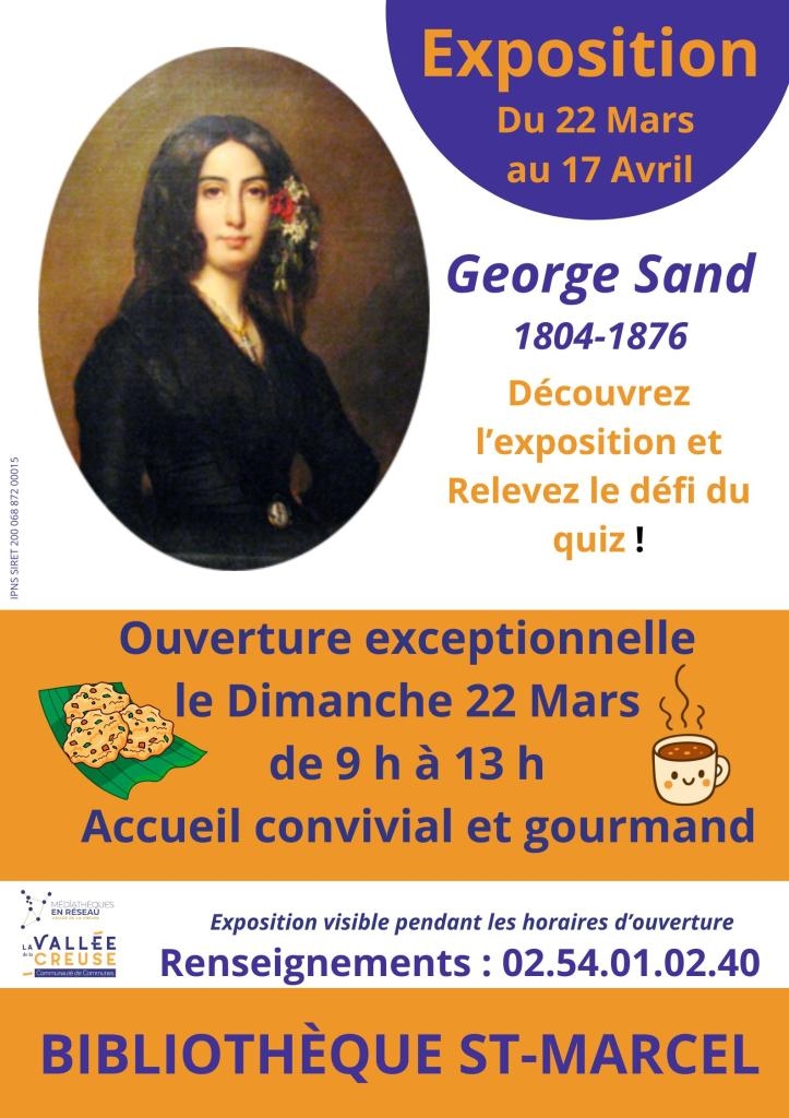 Exposition George Sand Rue Jules Ferry Saint-Marcel 2026-03-22