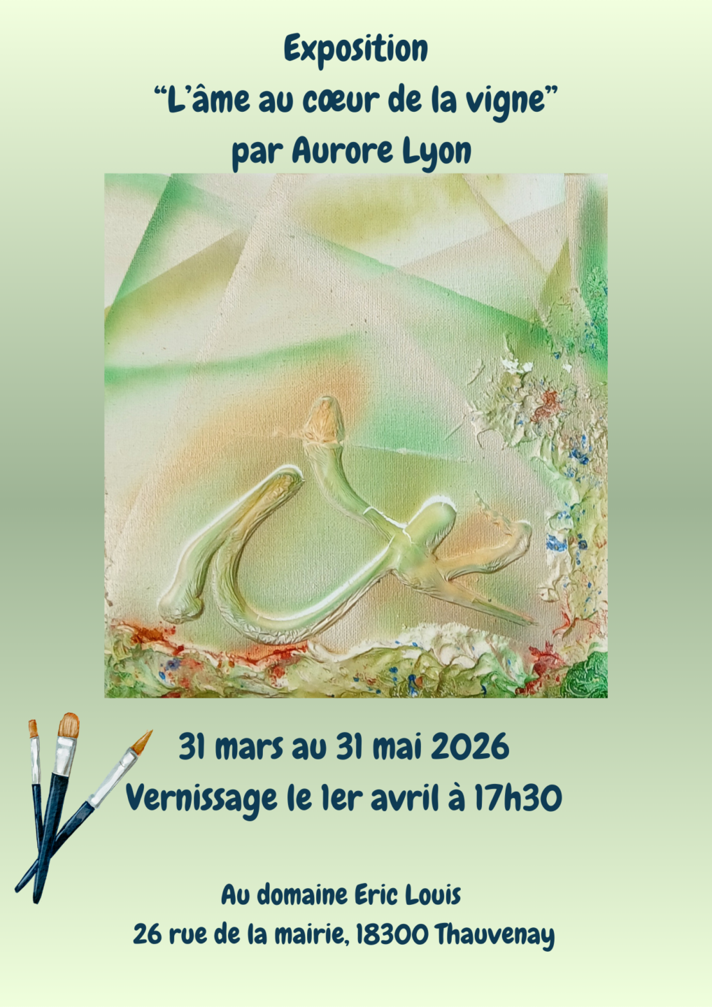 Exposition L'âme au coeur de la vigne 26 Rue de la Mairie Thauvenay 2026-03-31