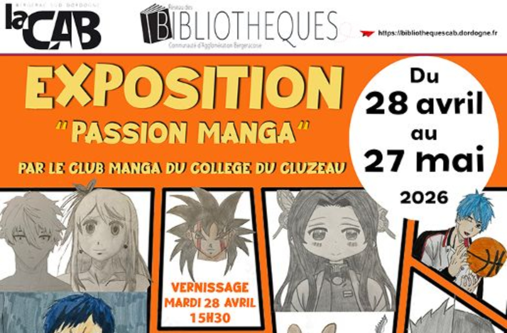 Exposition | Passion manga 6 Route d'Uffer Sigoulès-et-Flaugeac 2026-04-28