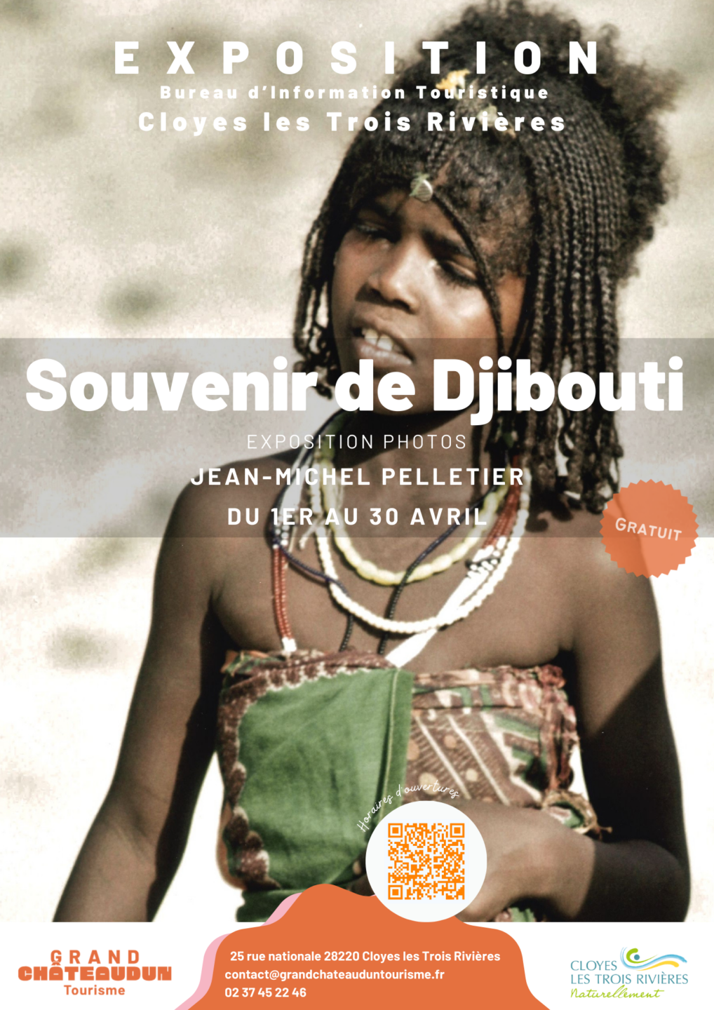 Exposition photographique Souvenir de Djibouti Bureau d'Information Touristique Cloyes-les-Trois-Rivières 2026-04-01