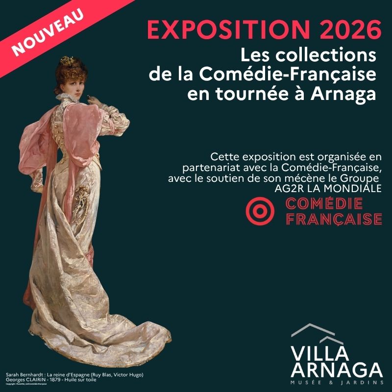 Exposition temporaire 2026 Les collections de la Comédie Française en tournée à Arnaga Villa Arnaga Cambo-les-Bains