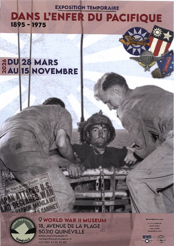Exposition temporaire Dans l'enfer du Pacifique World War II Museum Quinéville 2026-03-28